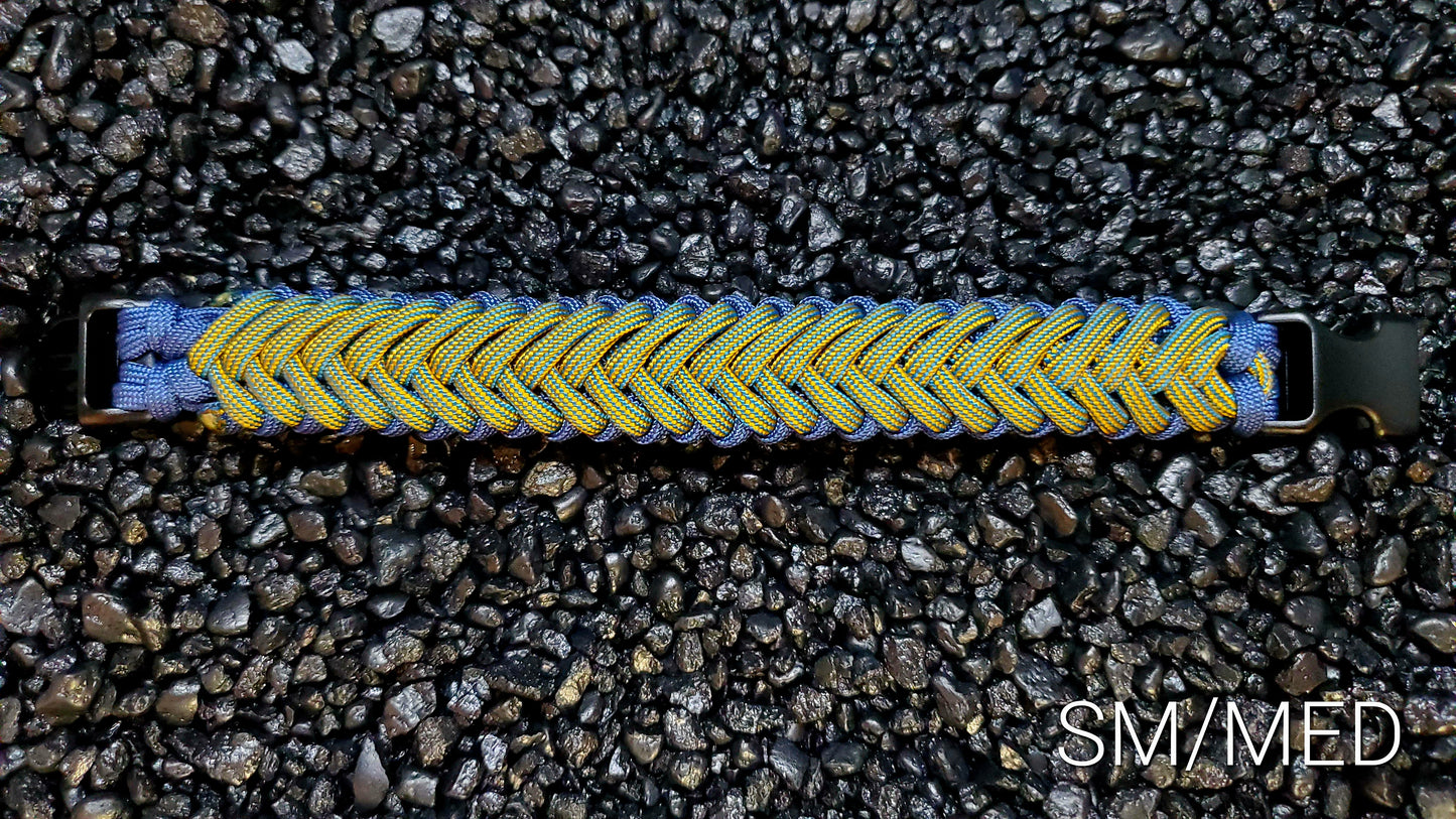 King Tut Paracord Bracelet Size SM/MED