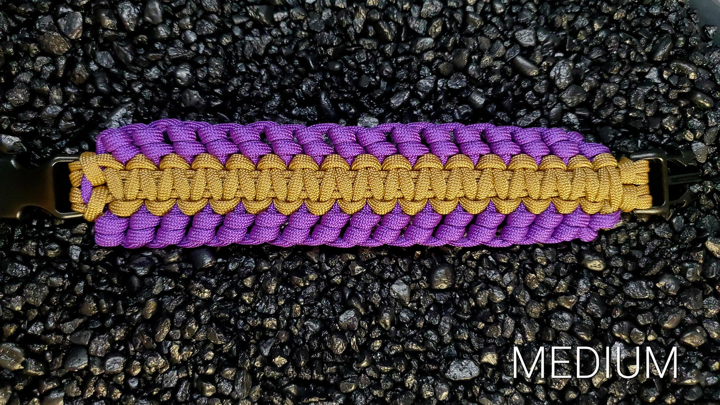 PB&J Knuckle Up Paracord Bracelet Size Medium