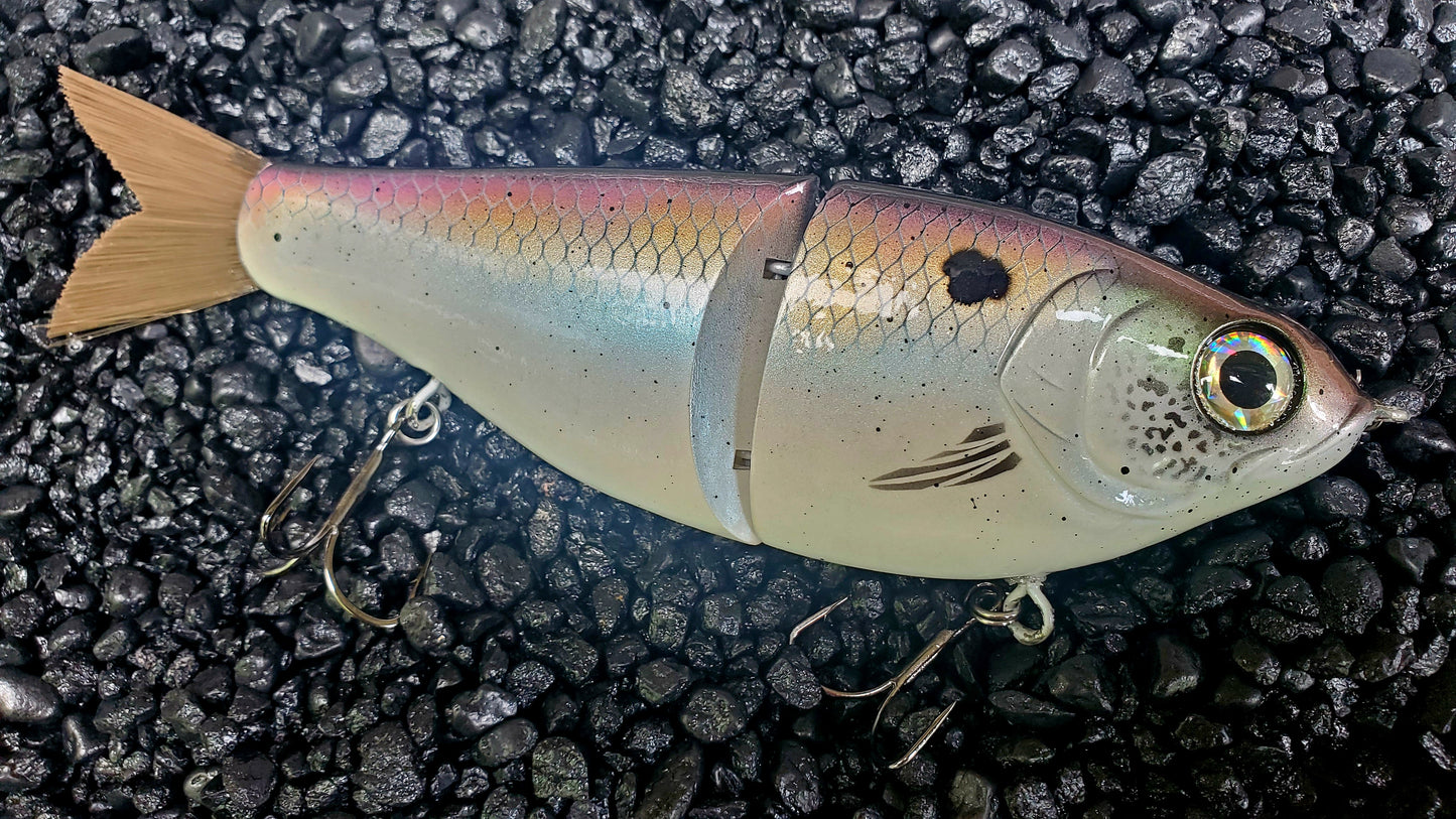 CUSTOMIZED 7" Big Belly Glidebait Goldenberry Shad