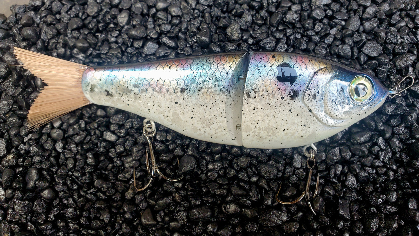 CUSTOMIZED 7" Big Belly Glidebait Dirty Prism Shad
