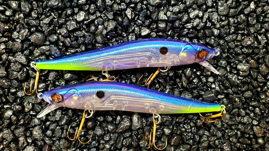 Cobalt Chartreuse Ghost Shad 110 Jerkbait