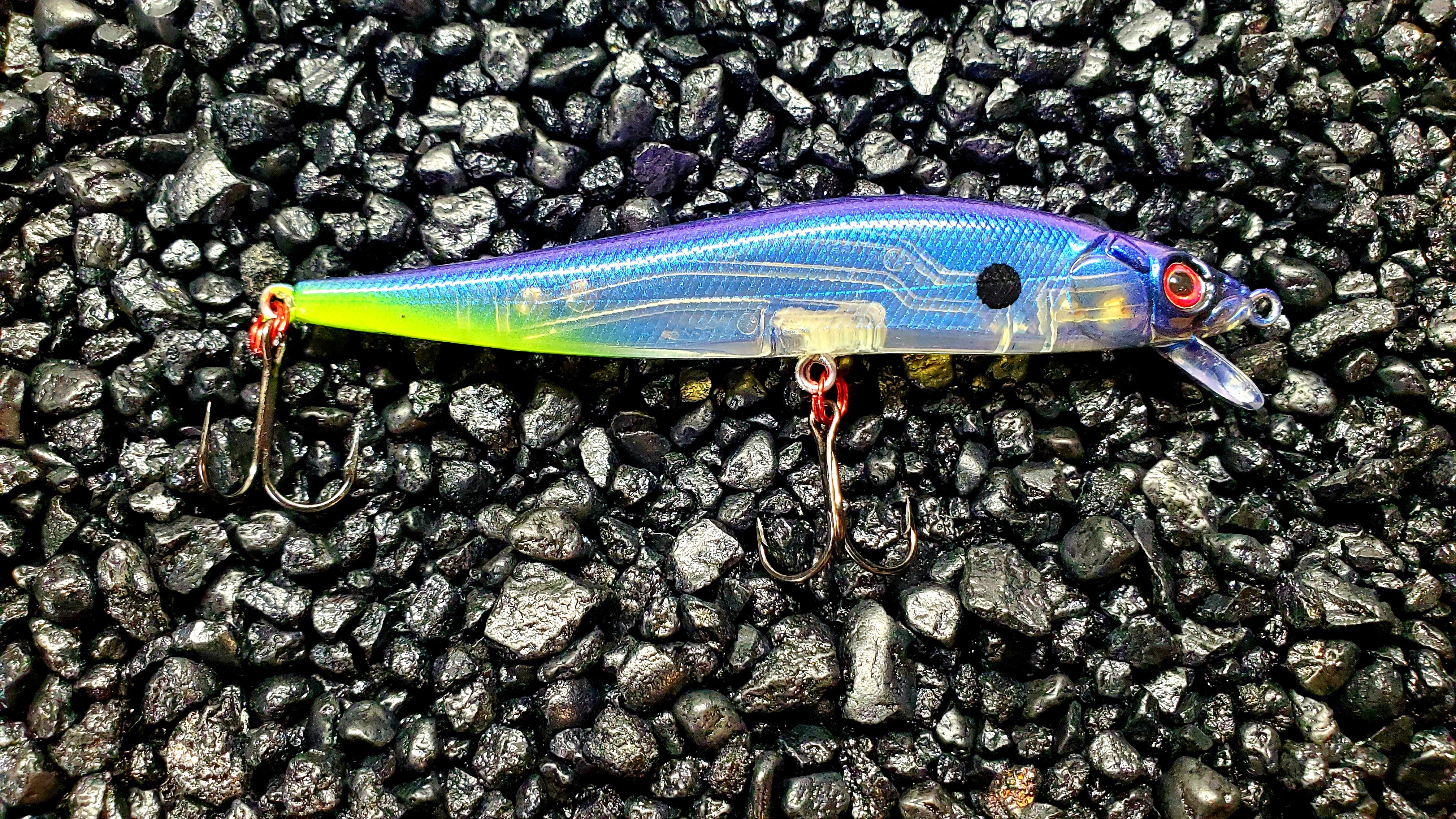 Cobalt Chartreuse Ghost Shad 110 Jerkbait