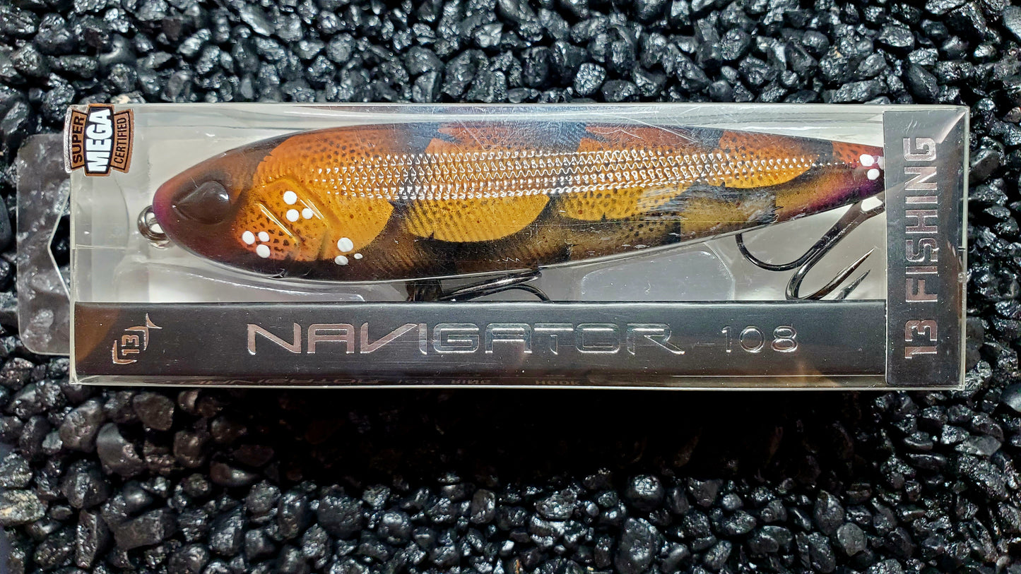 13 Fishing Navigator PB&J Craw Custom Repainted Topwater