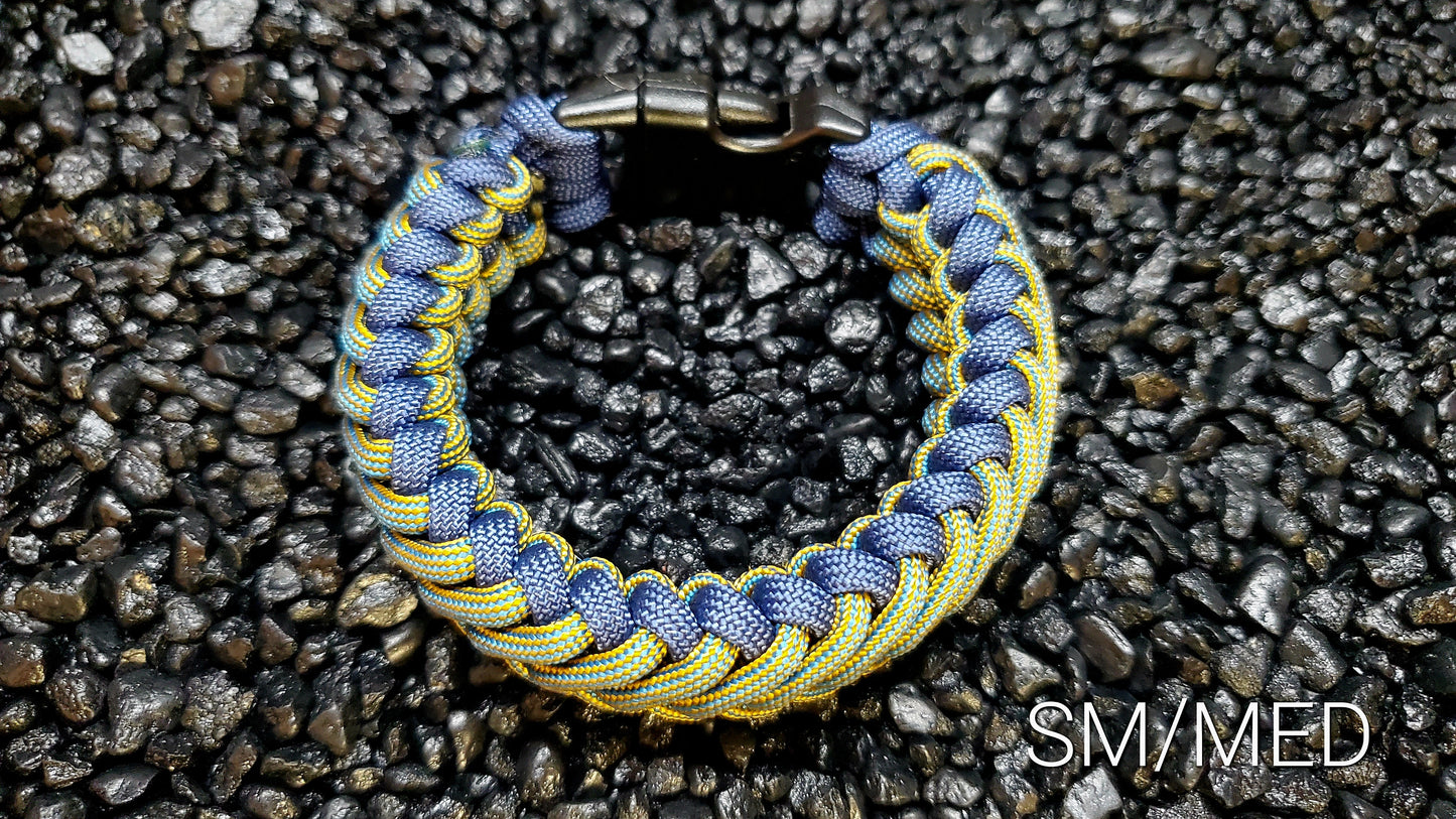 King Tut Paracord Bracelet Size SM/MED