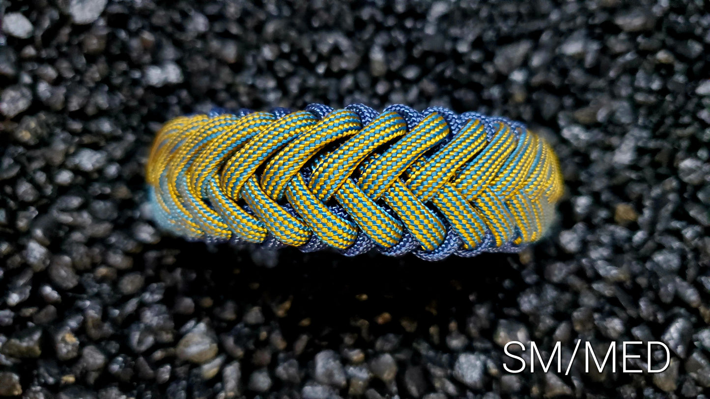 King Tut Paracord Bracelet Size SM/MED