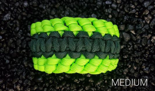 Duo Green Knuckle Up Paracord Bracelet Size Medium