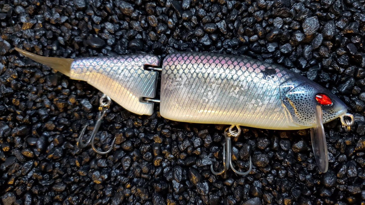 7" KLASH Swimbait Ghost Shad