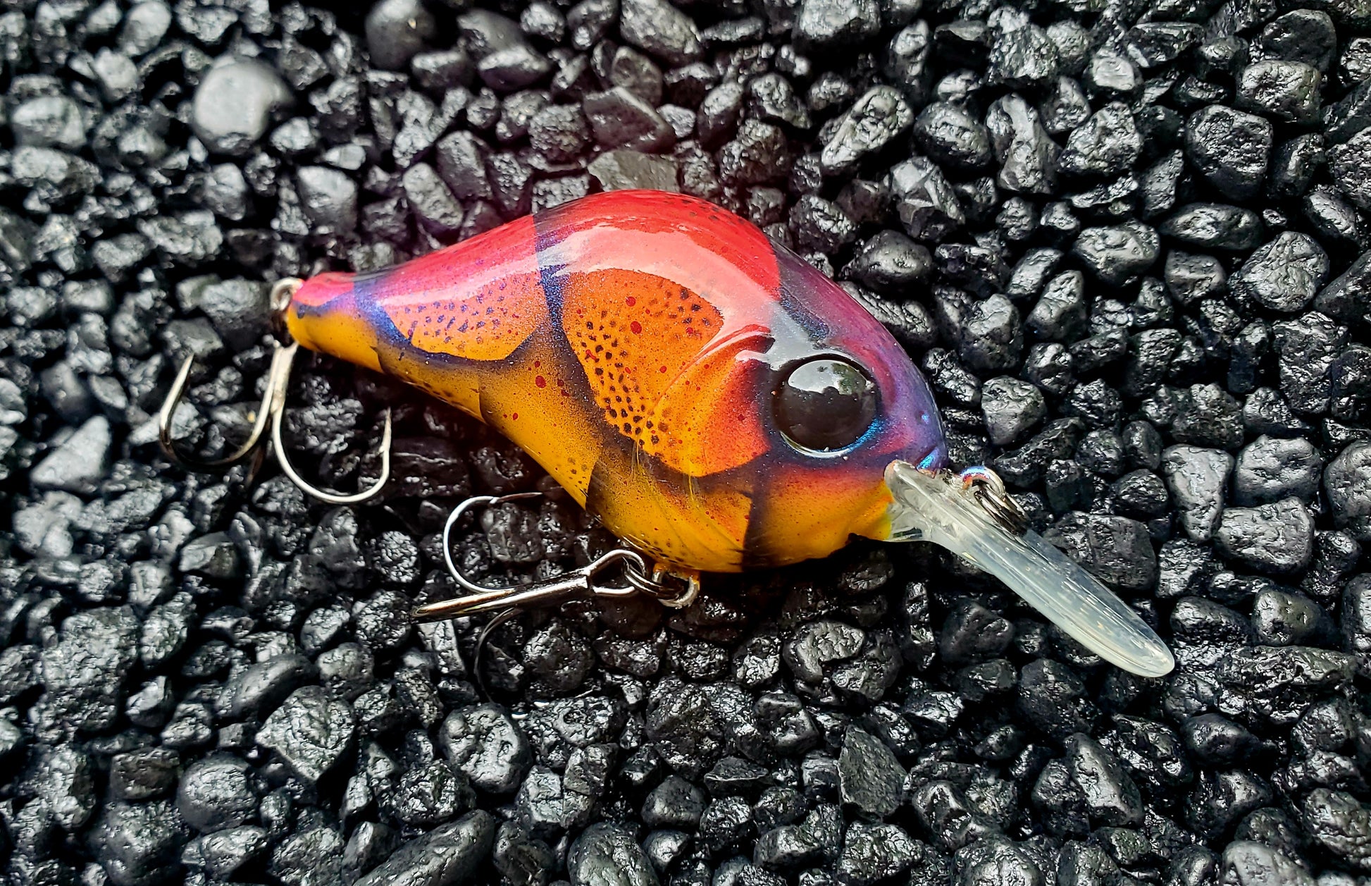 Mach Baits Slack Jaw Custom Repainted Lipless Crankbait Red Craw