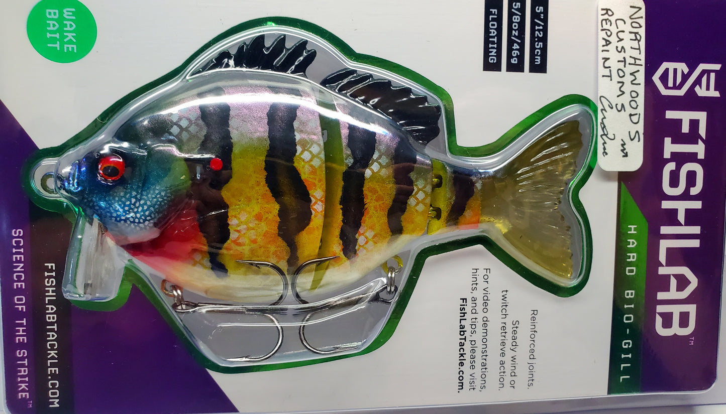 Bio-Gill Custom Repainted Swimbait Bluegill Pattern