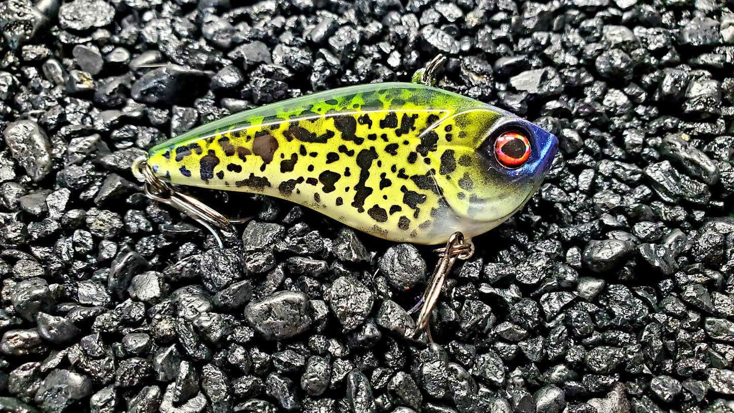 Googan Squad Clutch Custom Repainted Lipless Crankbait Crappie Pattern