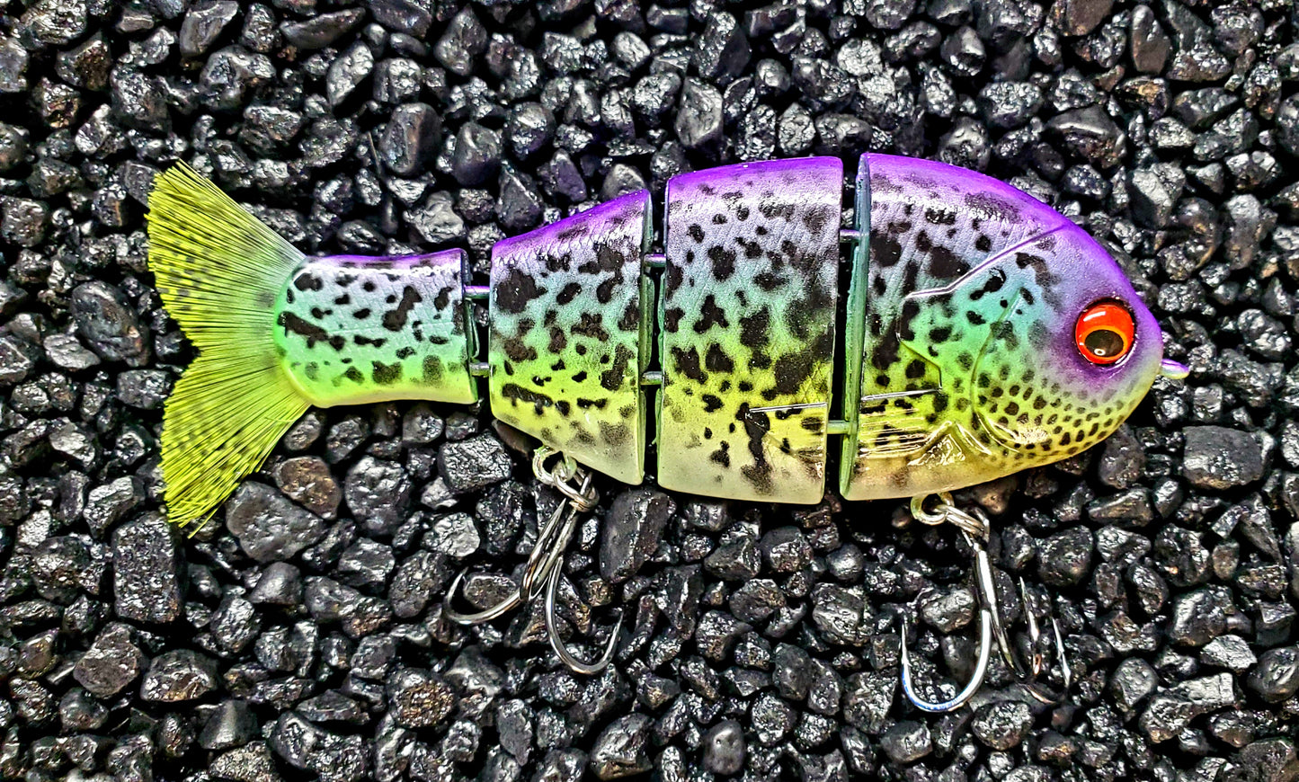 Mike Bucca Baby Bull Gill Custom Repainted Swimbait Crappie Pattern