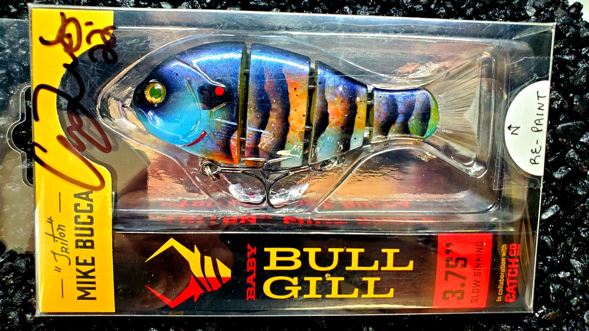 Mike Bucca Baby Bull Gill Custom Repainted Swimbait Bluegill Pattern –  Northwoods Lures