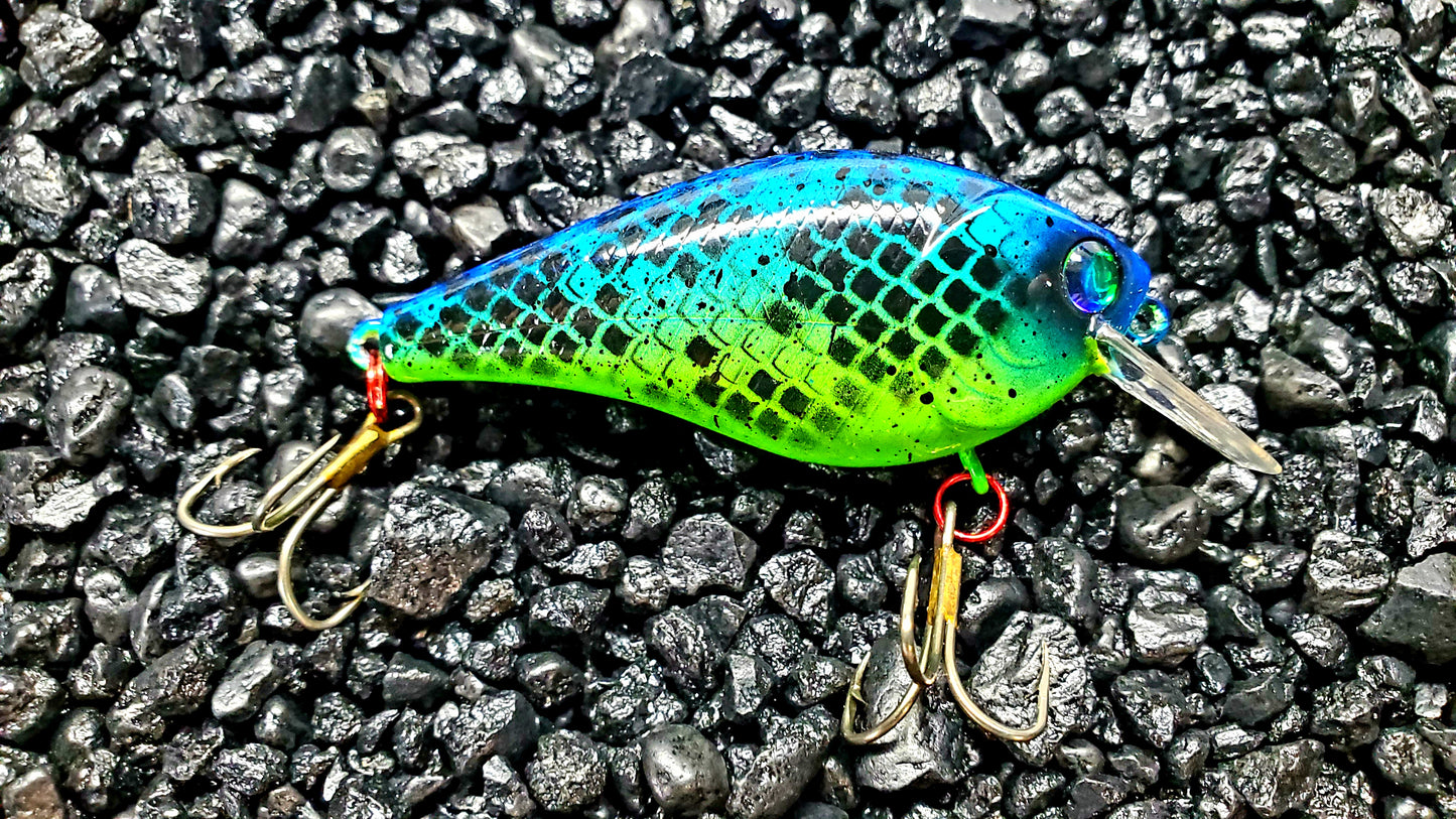 Radioactive Blu/Green 1.5 Squarebill