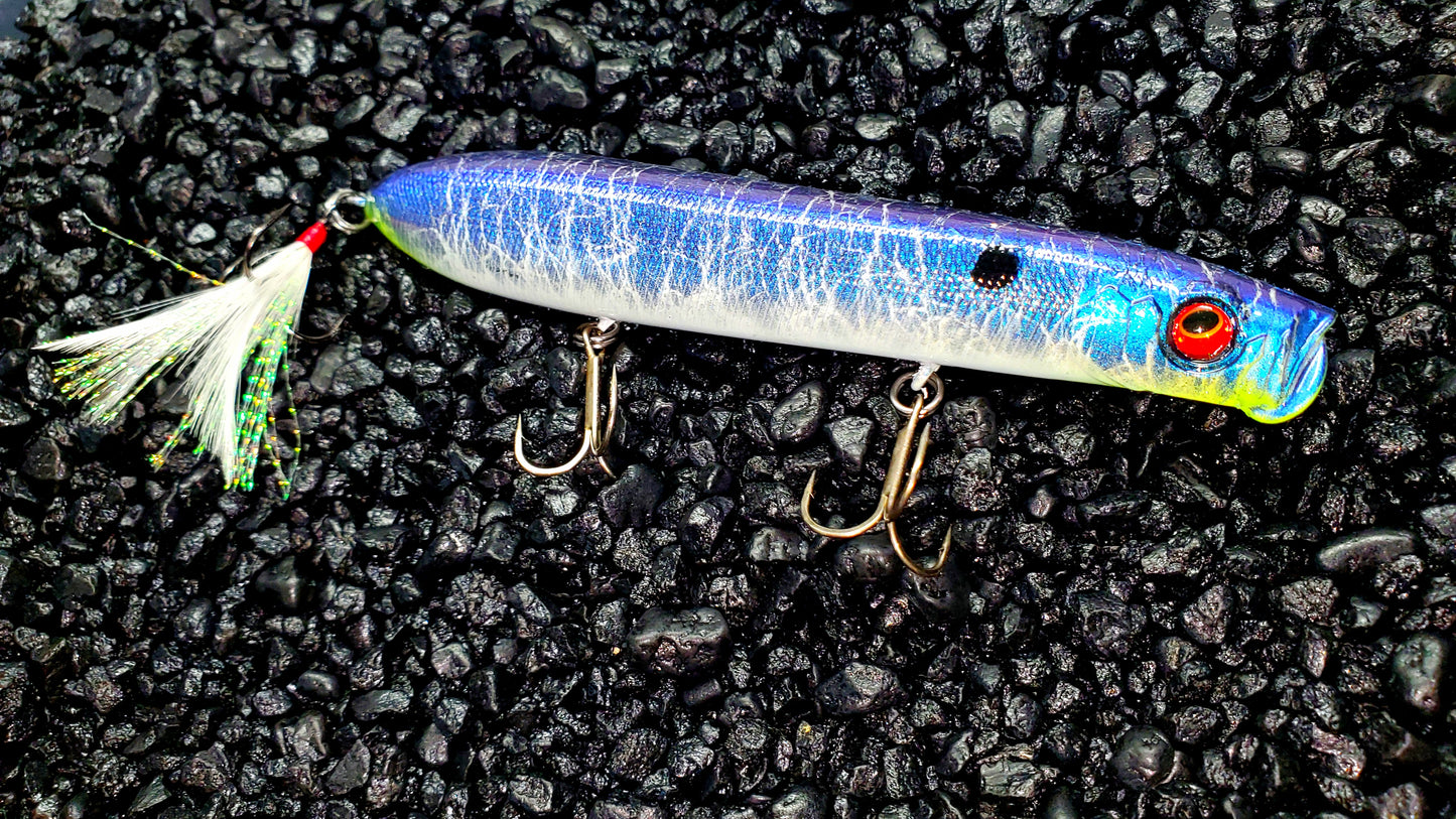 Cobalt Crackle Large Shower Popper