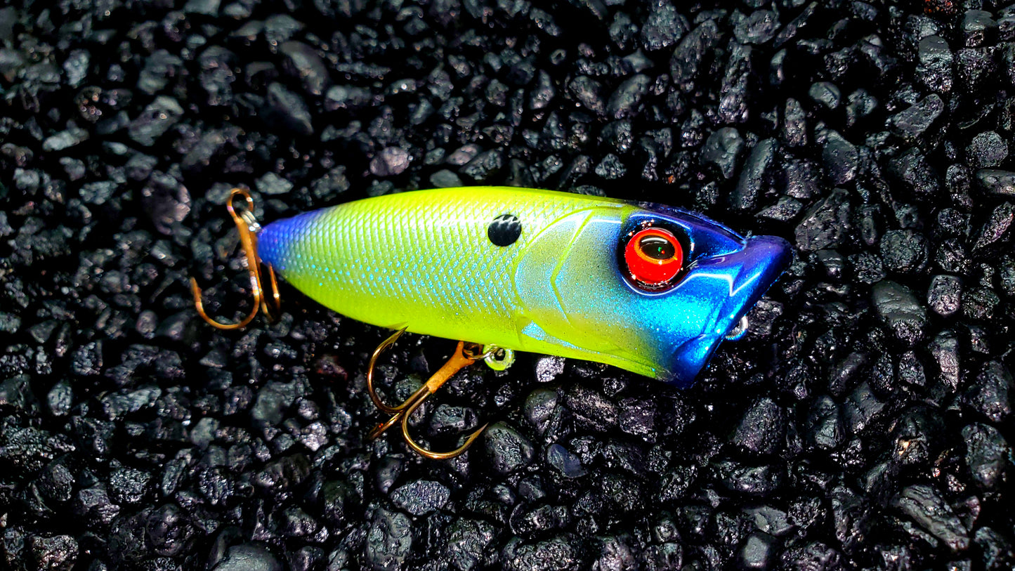 Chartreuse Shad Fat Popper