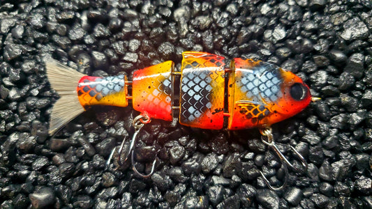 Mike Bucca Baby Bull Shad Custom Repainted Swimbait Koi Pattern