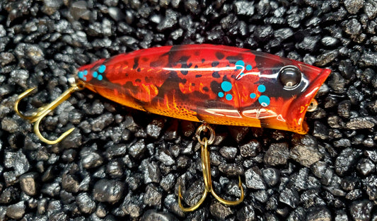 Holographic Ruby Red Craw Popper