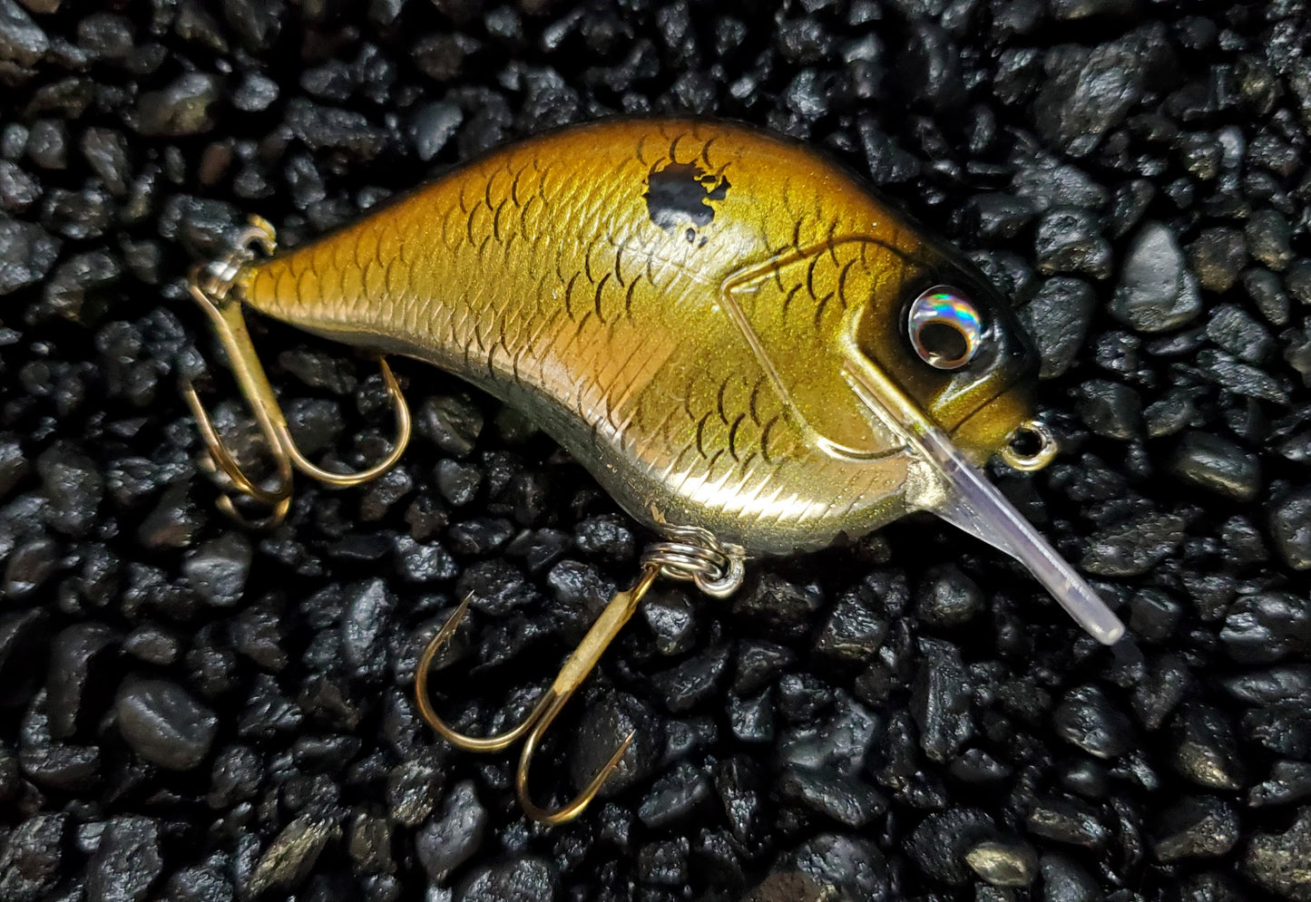 Gold & Chrome Shiner Shad S-Crank