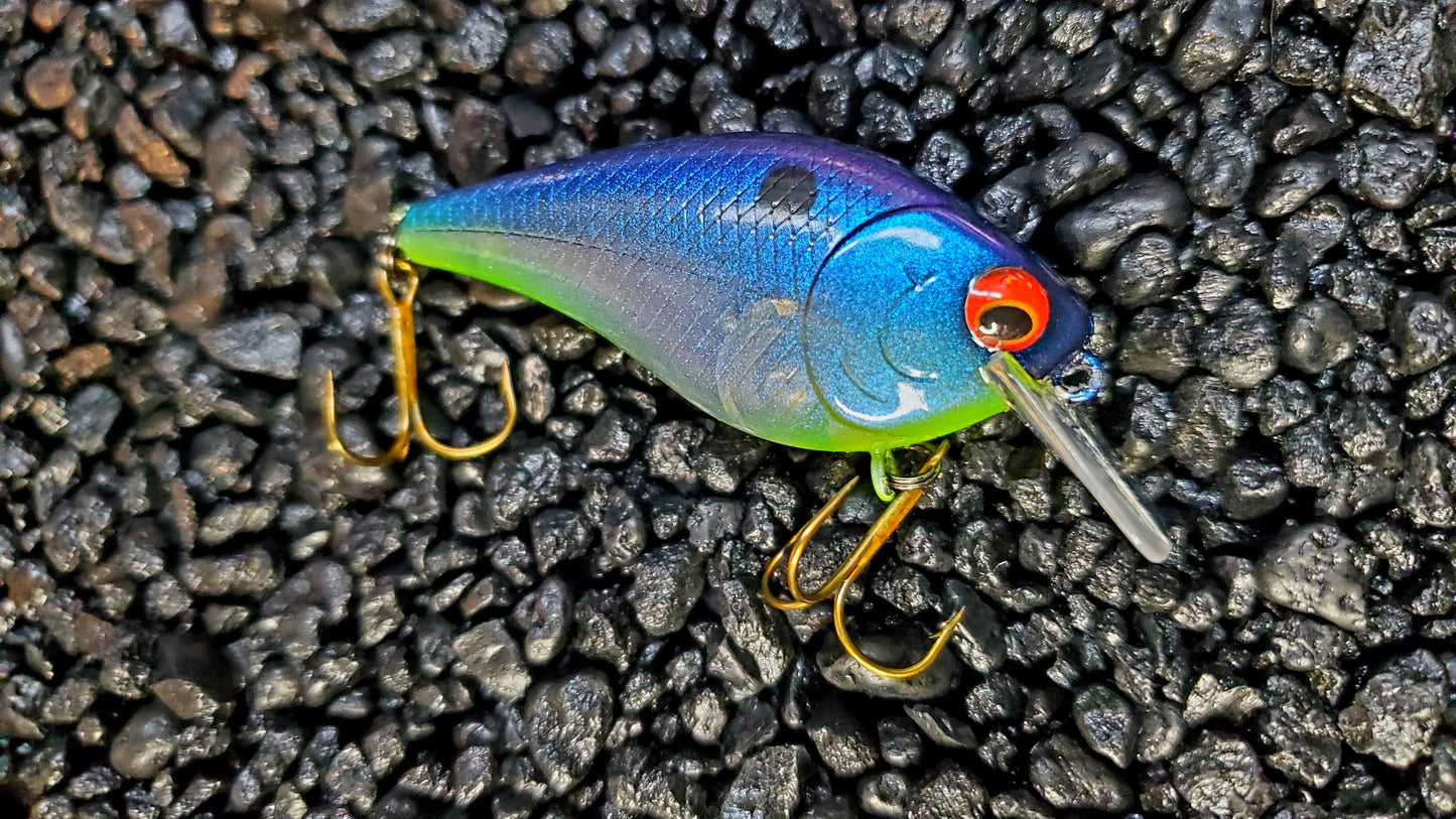 Cobalt Chartreuse Ghost Shad 1.5 Squarebill