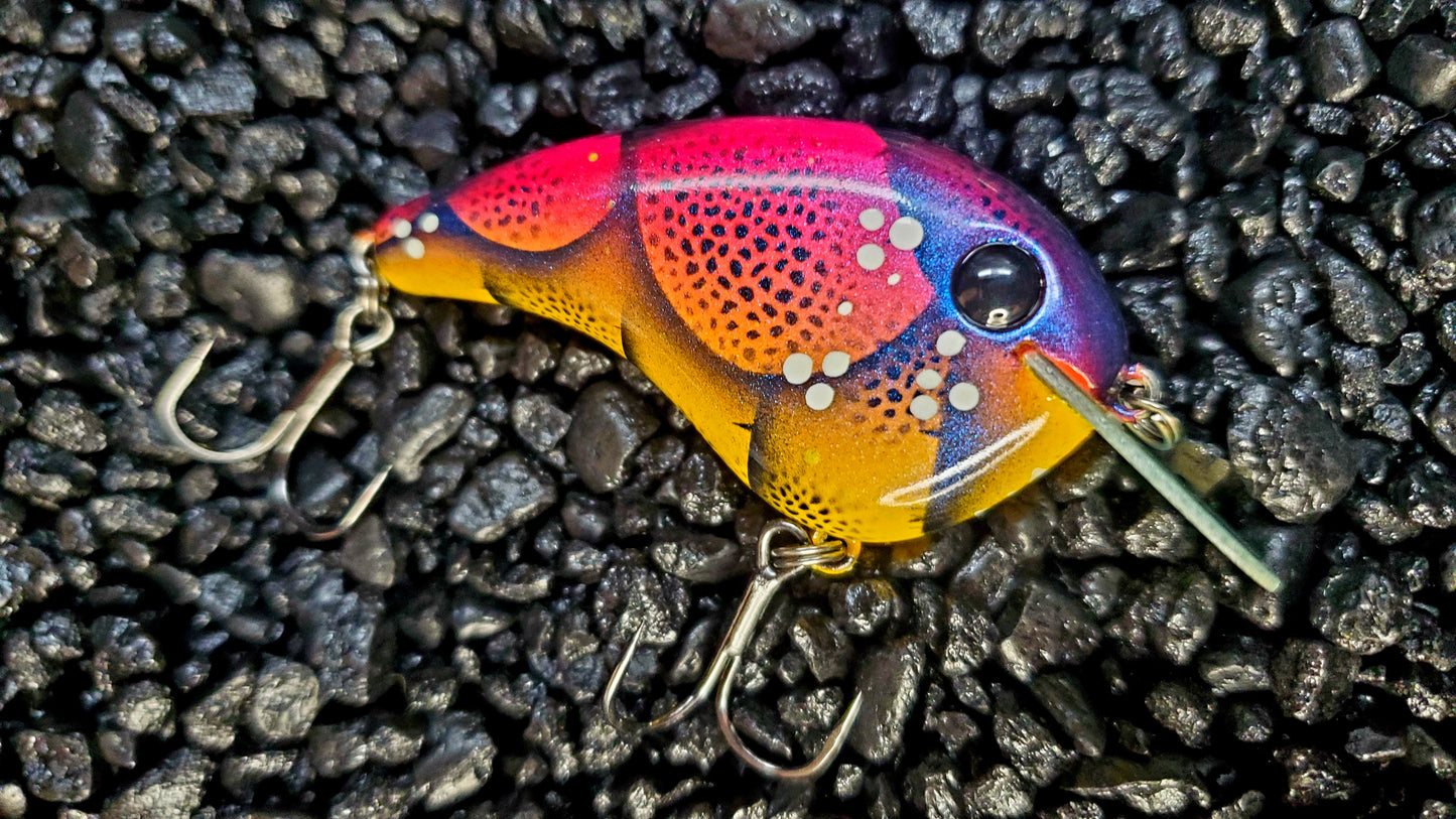 Strike King Chick Magnet Tequila Craw Custom Repainted Crankbait