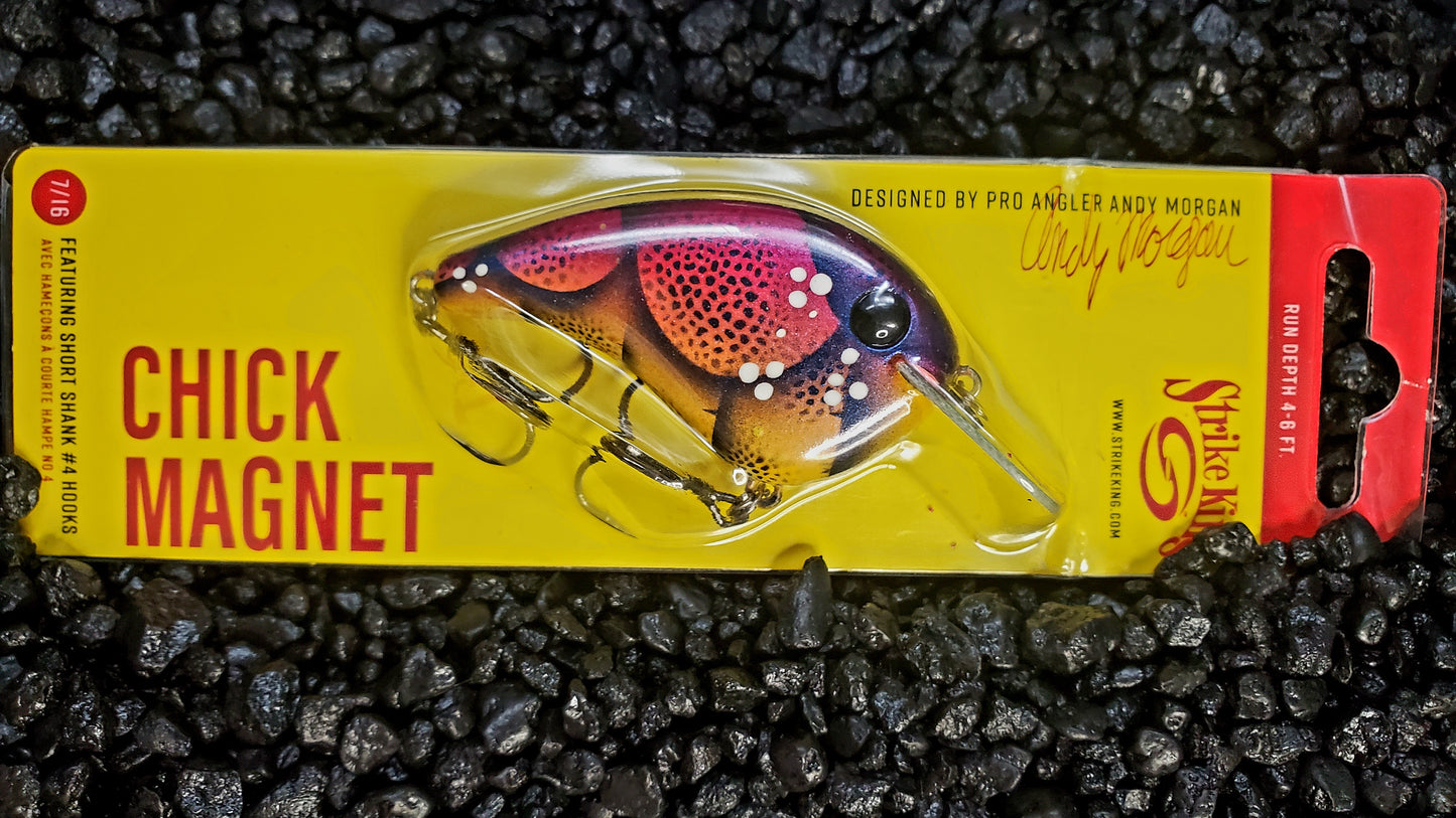 Strike King Chick Magnet Tequila Craw Custom Repainted Crankbait