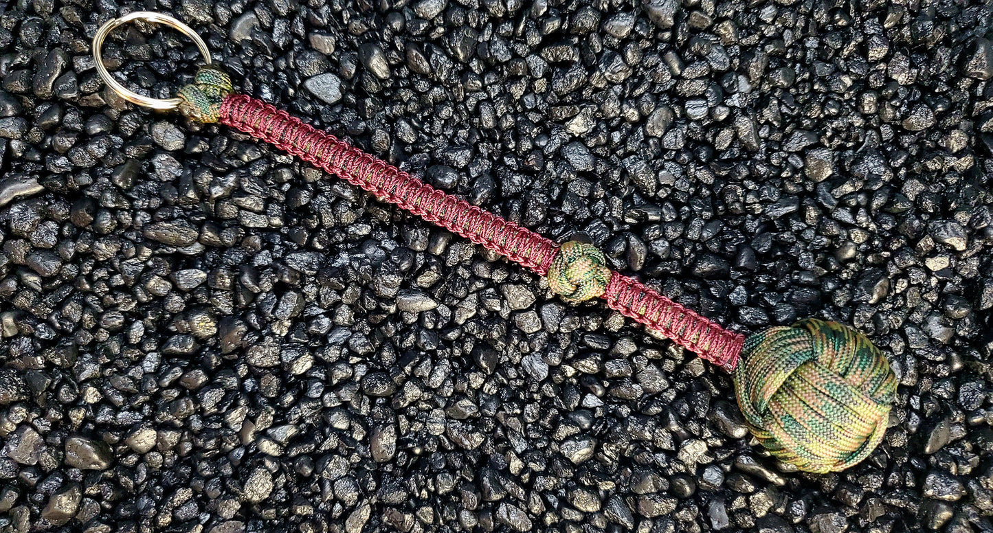 Mini Monkey Fist Paracord Lanyard/Keychain